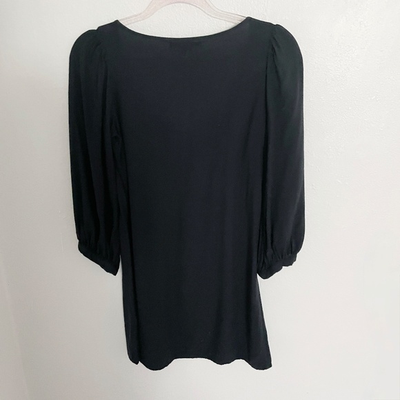 Lucky Brand Black Floral Embroidered Mini Dress - Picture 4 of 11